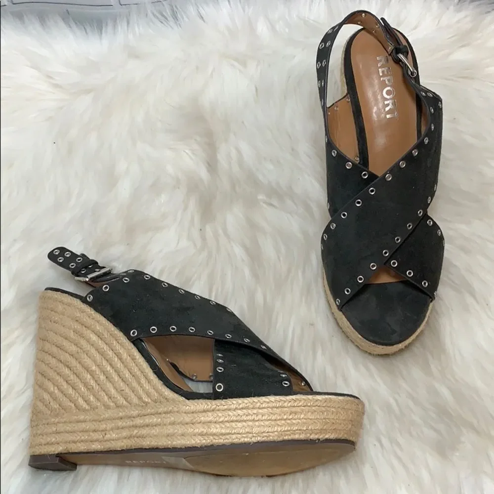 Nordstrom‎ Report Caden Espadrille Wedges Sz 11